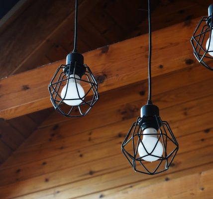Photo geometric pendant light