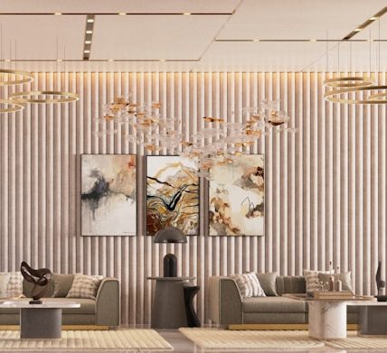 Photo marble floor lamp