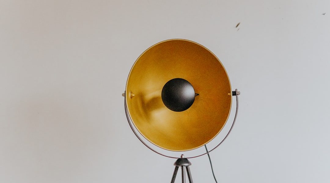 Photo retro floor lamp