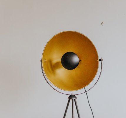 Photo retro floor lamp