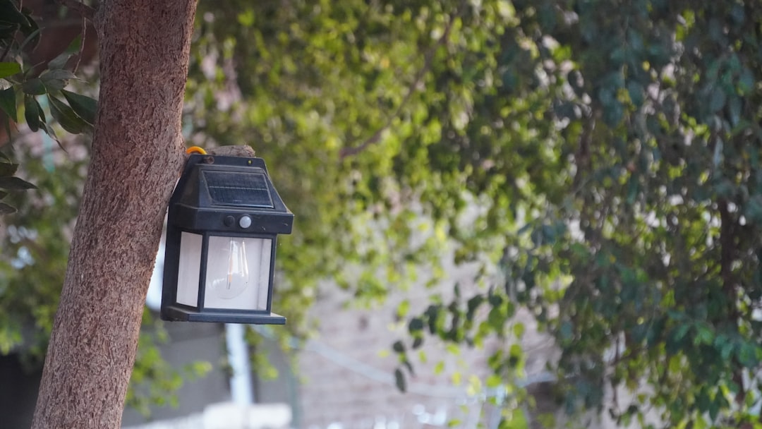 Photo solar powered lantern pendant