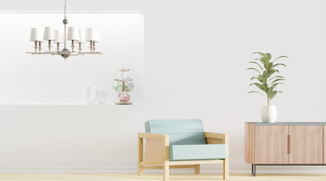 Photo retro living room lighting