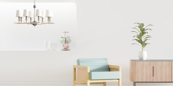 Photo retro living room lighting